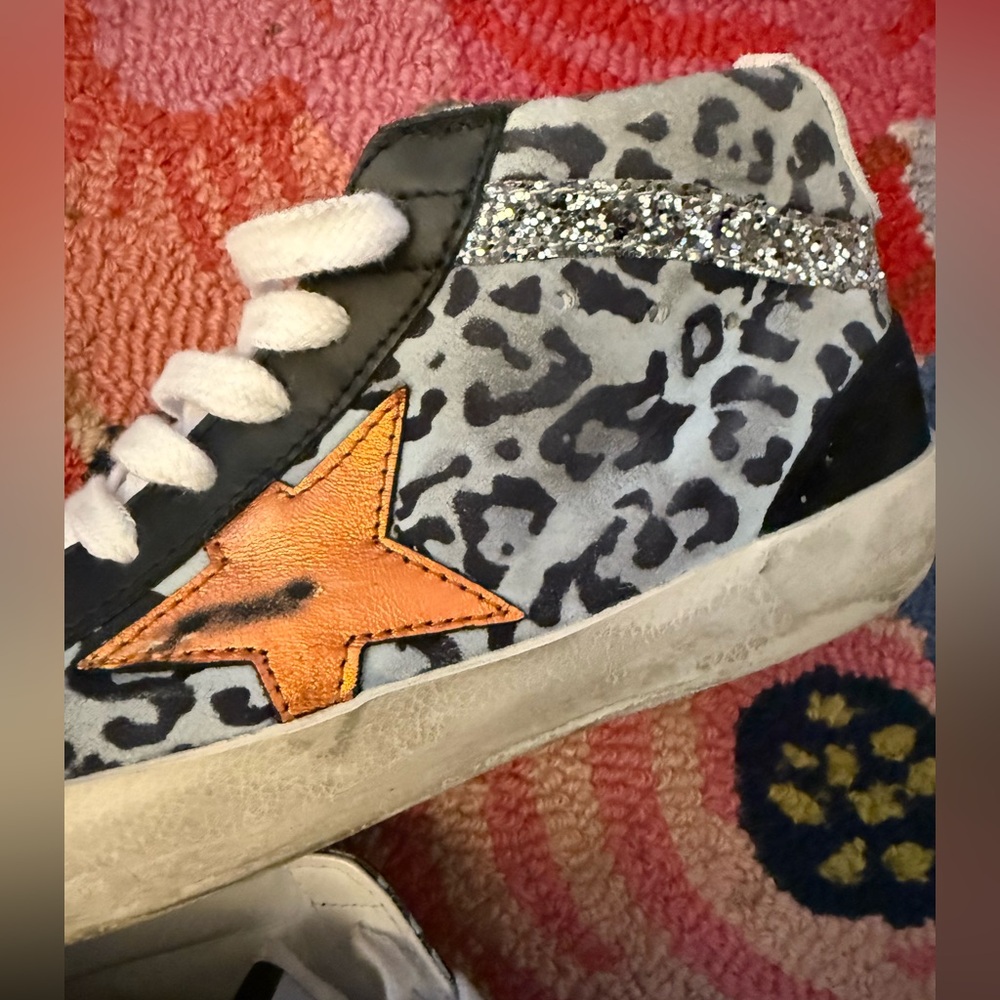 Golden Goose Midstar Leopard Print Sneakers - Picture 5 of 10